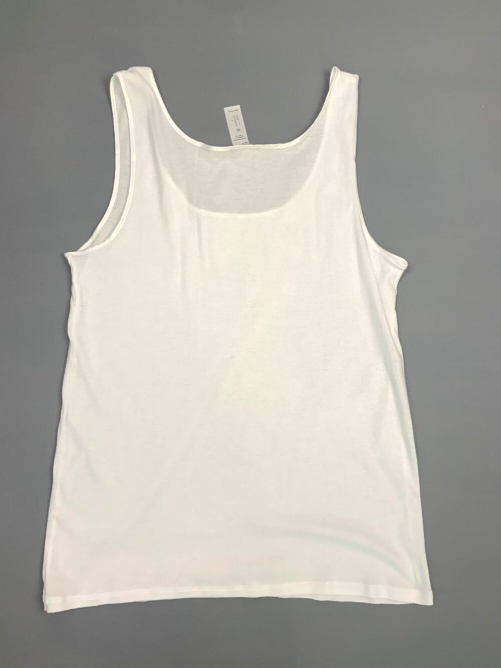 New Hanro of Switzerland White Cotton Round Neck tank Top Sz XL - Picture 13 of 16